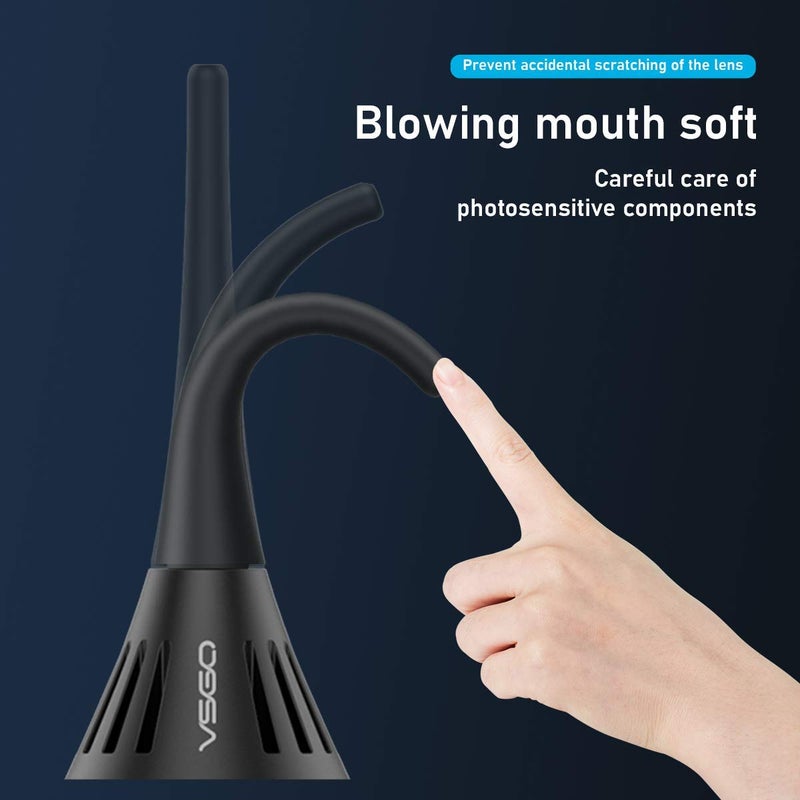 VSGO Camera Air Blower with Soft Tip, Single Air Intake with Self-Suction Cup, Compatible with Camera Lens, SLR/Mirrorless Sensors, Reflectors, Focusing Screens, Coffee Machines and More - Image 5